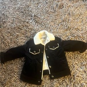 Black, lined Bonpoint corduroy jacket